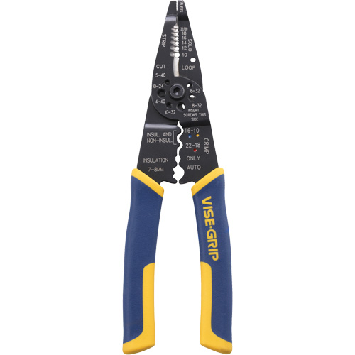 Wire Stripper/Crimper/Cutter Multi-Tool, 8-1/2" L, 10 - 22 AWG PB Rental Co. Ltd.