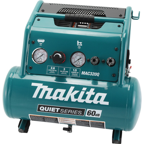 Compresseur d'air s&eacute;rie Quiet, &eacute;lectrique, 3 gal. (3,6 gal. US), 135 PSI, 120/1 V PB Rental Co. Ltd.