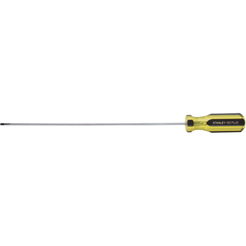 100 PLUS&reg; Extra-Light Cabinet Tip Screwdriver, 1/8" Tip, Round, 6-5/8" L, Plastic Handle PB Rental Co. Ltd.