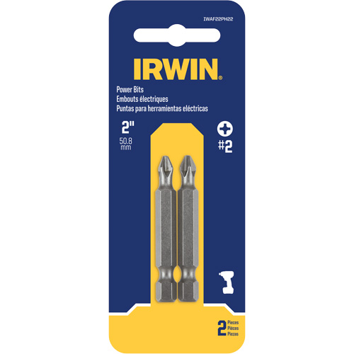 Power Bits, Phillips, #2 Tip, 1/4" Drive Size, 2" Length PB Rental Co. Ltd.