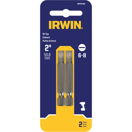Power Bits, Slot, 6 - 8 Tip, 1/4" Drive Size, 2" Length PB Rental Co. Ltd.