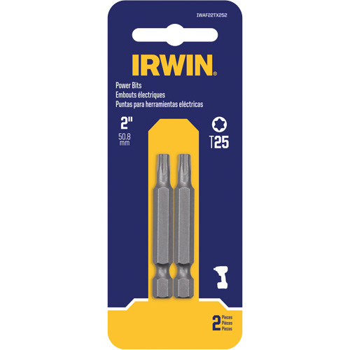 Power Bits, Torx, T-25 Tip, 1/4" Drive Size, 1-15/16" Length PB Rental Co. Ltd.