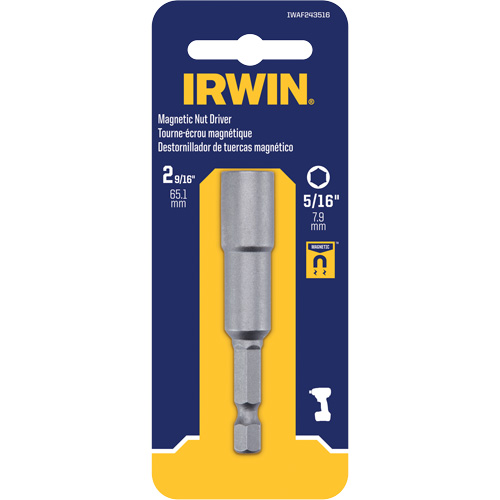 Nutsetter, 5/16" Tip, 1/4" Drive, 2-9/16" L, Magnetic PB Rental Co. Ltd.