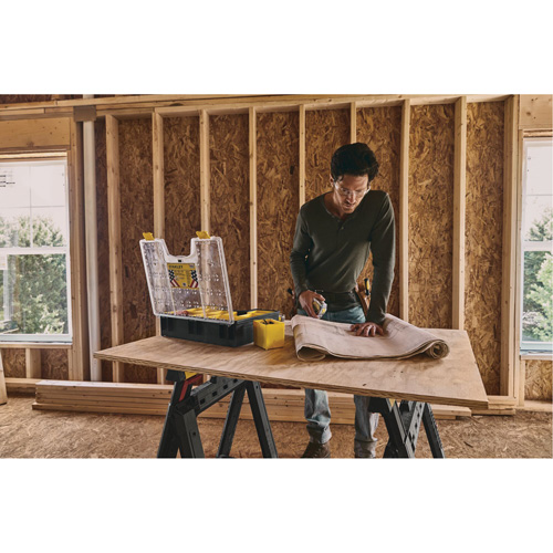 Organisateur profond pour professionnel, 17-1/2" la x 4-1/2" p x 14" h, Noir/Jaune PB Rental Co. Ltd.