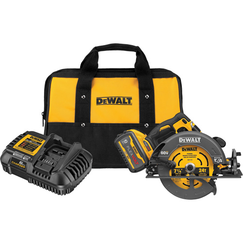 FlexVolt&reg; Max Brushless Circular Saw with Electric Brake Kit, 7-1/4", 60 V PB Rental Co. Ltd.