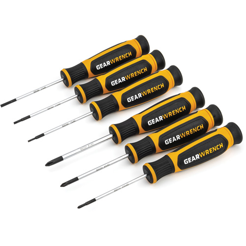 Mini Phillips&reg;/Slotted Dual Material Screwdriver Set, 6 Pcs. PB Rental Co. Ltd.