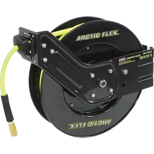 Retractable Hose Reel with Hybrid Polymer Hose, Air, 3/8" x 50', Single Hose, 300 psi PB Rental Co. Ltd.