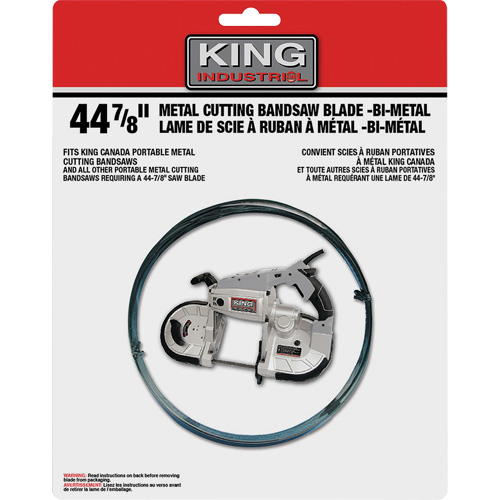 Band Saw Blade, Bi-Metal, 44-7/8" L x 1/2" W x 0.02" Thick, 14-18 TPI PB Rental Co. Ltd.