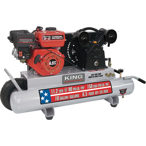 Wheelbarrow Air Compressor, Gas, 10 Gal. (12 US Gal), 150 PSI PB Rental Co. Ltd.