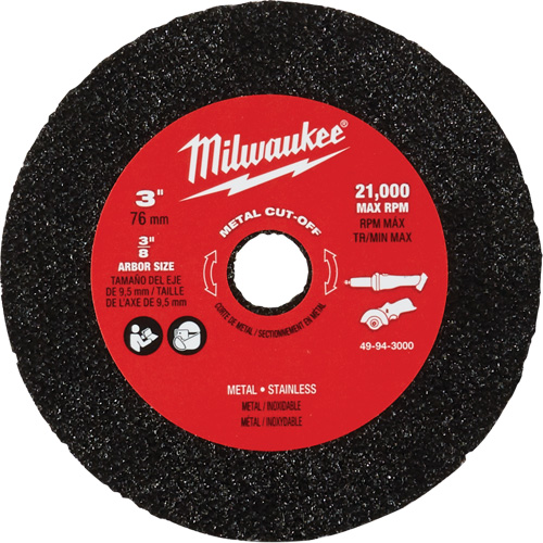 Metal Cut Off Wheel, 3" x 0.04", 3/8" Arbor PB Rental Co. Ltd.
