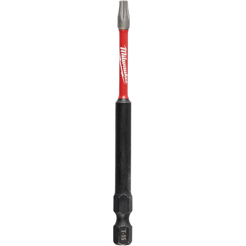 Embout de tournevis Shockwave Impact Duty, Torx, Embout T-15, Prise 1/4", Longueur 3-1/2" PB Rental Co. Ltd.