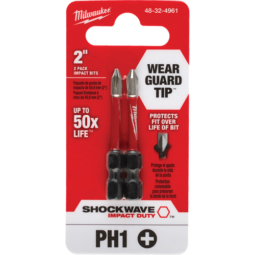 Shockwave Impact Duty Screwdriver Bit, Phillips, #1, 1/4" Drive PB Rental Co. Ltd.