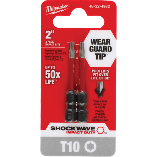 Embout de tournevis Shockwave Impact Duty, Torx, T-10, Prise 1/4" PB Rental Co. Ltd.