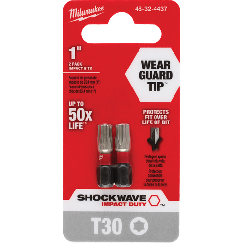 Embout de tournevis Shockwave Impact Duty, Torx, T-30, Prise 1/4" PB Rental Co. Ltd.
