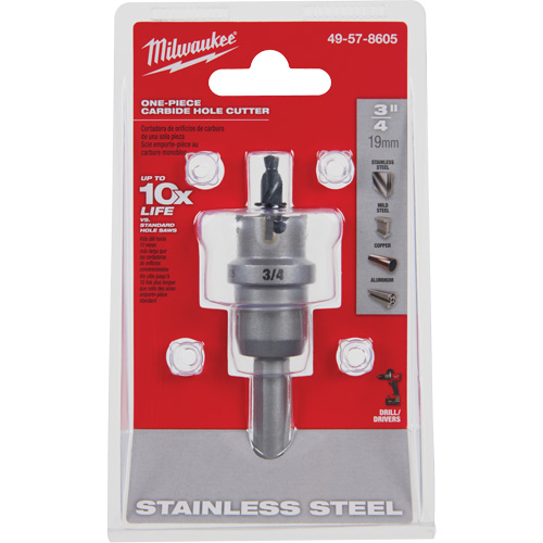 One-Piece Carbide Hole Cutters, 3/4", 3/16" Depth of Cut PB Rental Co. Ltd.
