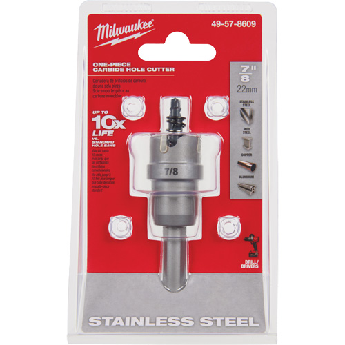 One-Piece Carbide Hole Cutters, 7/8", 3/16" Depth of Cut PB Rental Co. Ltd.