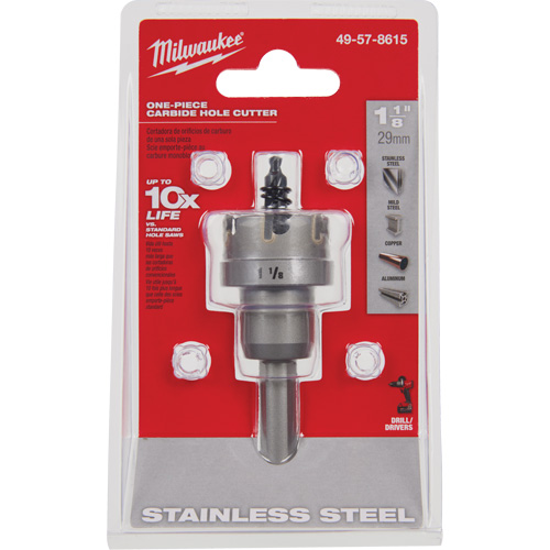 Scies-cloches au carbure monobloc, 1-1/8", Profondeur de la coupe de 3/16" PB Rental Co. Ltd.