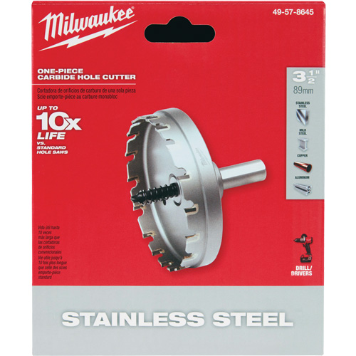 Scies-cloches au carbure monobloc, 3-1/2", Profondeur de la coupe de 3/16" PB Rental Co. Ltd.