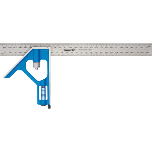 True Blue&reg; Combination Square, 12" L, Stainless Steel, Plain PB Rental Co. Ltd.