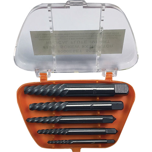 Drillco&reg; Screw Extractor Set with Drills, Carbide, 5 Pieces PB Rental Co. Ltd.