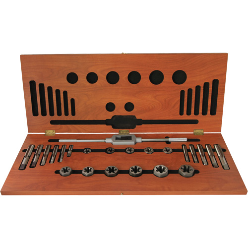 Jeu de tarauds et fili&egrave;res rondes ajustables Drillco, 20 Morcea PB Rental Co. Ltd.