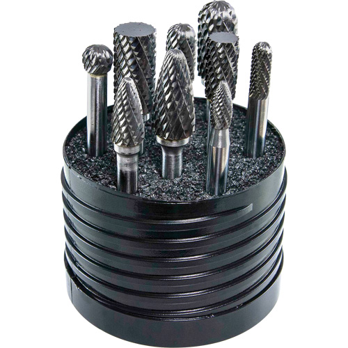 Drillco&reg; Magnum SET 1 Solid Carbide Single Cut Burr Set, 8 Pieces PB Rental Co. Ltd.
