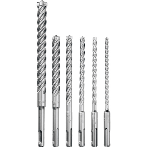 MX4 4-Cutter Rotary Hammer Drill Bit Kit, 6 Pieces, Carbide PB Rental Co. Ltd.