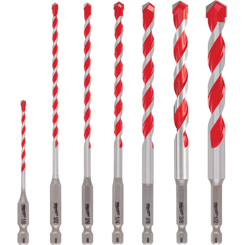 Large Shockwave Hammer Drill Bit Kit, 7 Pieces, Carbide PB Rental Co. Ltd.