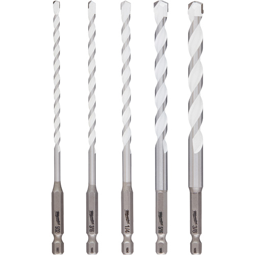 Shockwave Multi-Material Drill Bit Set, 5 Pieces, Carbide PB Rental Co. Ltd.