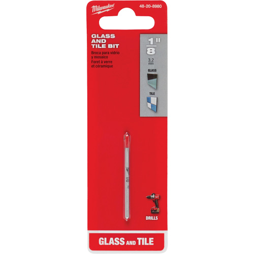 Foret pour verre et carreaux, 1/8", Carbure PB Rental Co. Ltd.