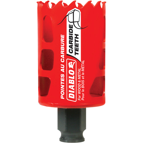 Scie cloche pour bois et m&eacute;tal, 1-3/4", Profondeur de la coupe 2-3/8", Carbure PB Rental Co. Ltd.