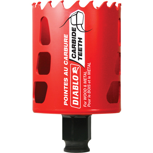 Wood & Metal Hole Saw, 2-1/4", 2-3/8" Depth of Cut, Carbide PB Rental Co. Ltd.