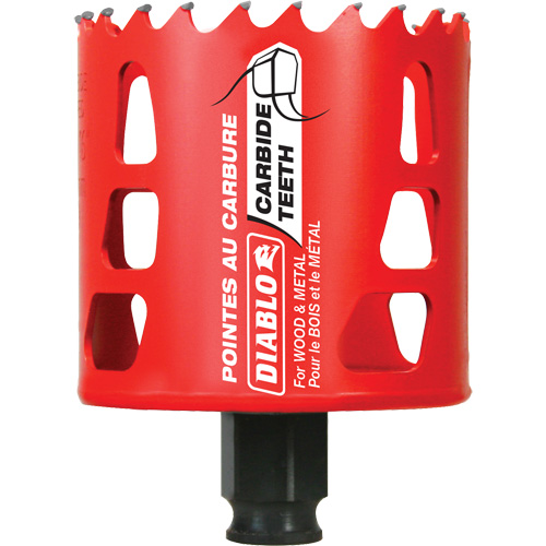 Wood & Metal Hole Saw, 2-11/16", 2-3/8" Depth of Cut, Carbide PB Rental Co. Ltd.