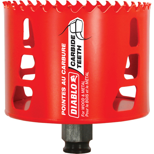 Scie cloche pour bois et m&eacute;tal, 3-1/2", Profondeur de la coupe 2-3/8", Carbure PB Rental Co. Ltd.