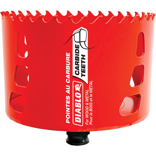 Wood & Metal Hole Saw, 4", 2-3/8" Depth of Cut, Carbide PB Rental Co. Ltd.