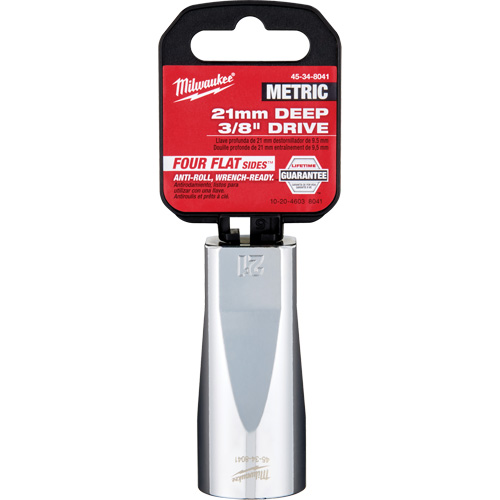 Metric Socket with Four Flat Sides, 21 mm, 3/8" Drive, 6 Points, Deep PB Rental Co. Ltd.