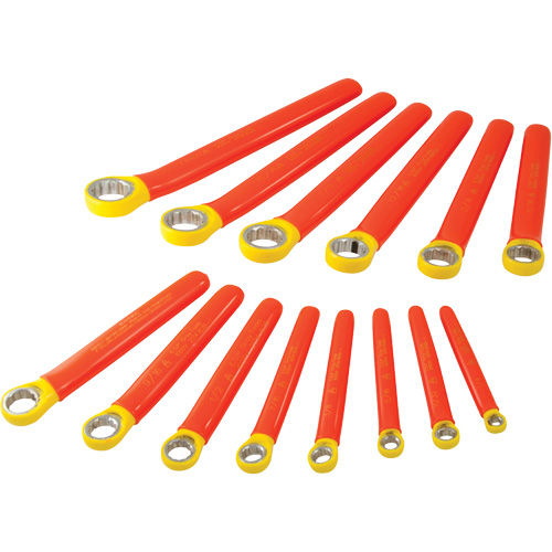 Insulated 12 Point SAE Box End Wrench Set, 1000 V, 14 Pcs PB Rental Co. Ltd.