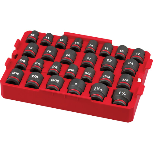 Shockwave Impact Duty Packout Socket Set, 27 Pcs, Impact, 1/2" Drive Size PB Rental Co. Ltd.