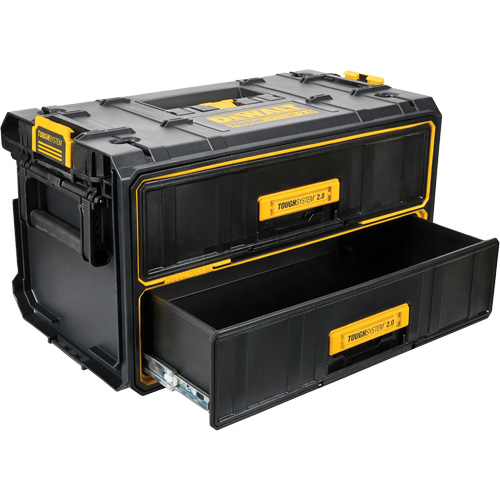 ToughSystem&reg; 2.0 Two-Drawer Unit, 12-1/3" x 12-3/5", Black/Yellow PB Rental Co. Ltd.