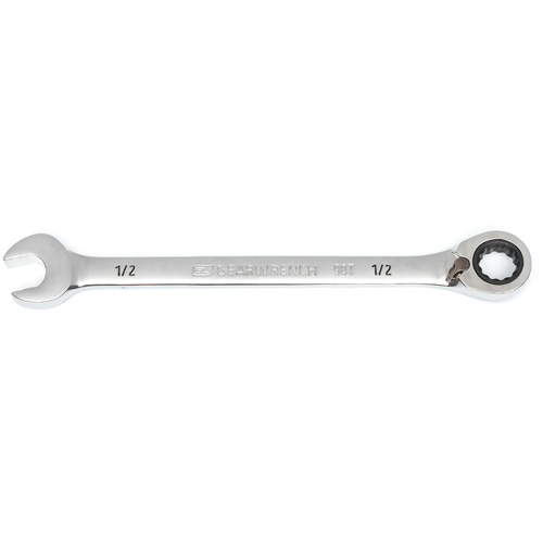 90-Tooth Reversible Ratcheting Wrench, 12 Point, 1/2", Chrome/Polished Finish PB Rental Co. Ltd.