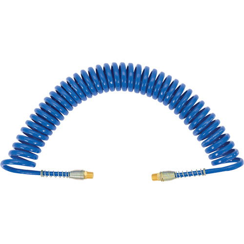 APUB-1425 Tuyau d'air en serpentin avec raccords pivotants et ressort de protection, Air, 1/4" DI x 25' lo, Polyur&eacute;thane PB Rental Co. Ltd.