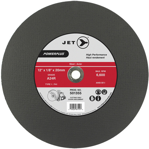 Meule &agrave; tronçonner PowerPlus A24R, 12" x 1/8", Arbre de 20 mm, Type 1, 6600 Tr/min PB Rental Co. Ltd.