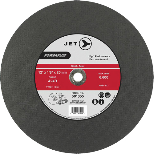 A24R PowerPlus Cut-Off Wheel, 14" x 1/8", 20 mm Arbor, Type 1, 5500 RPM PB Rental Co. Ltd.