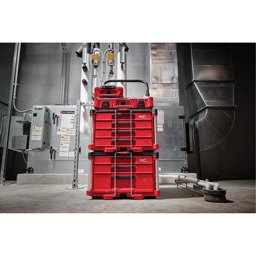 PackOut 4-Drawer Tool Box, 16-3/10" x 22-1/5" x 14-3/10", Red PB Rental Co. Ltd.