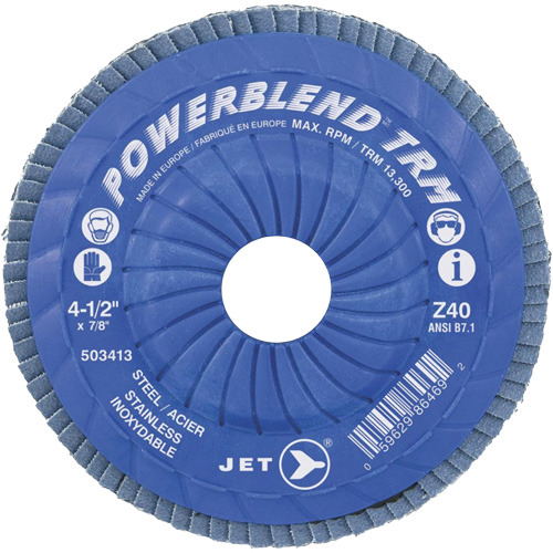 Trimmable Flap Discs, 5" x Type 29, Z120 Grit, Zirconium PB Rental Co. Ltd.