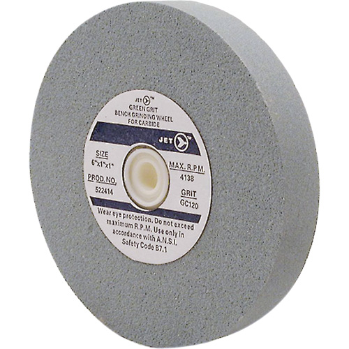 GC675M Bench Grinding Wheels, 6" x 3/4", 1" Arbor, Silicon Carbide PB Rental Co. Ltd.