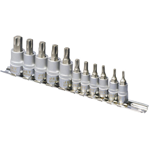 SS1438-11T Jeu de douilles chrom&eacute;es, Torx, Prise 1/4"/3/8", 10 mr PB Rental Co. Ltd.