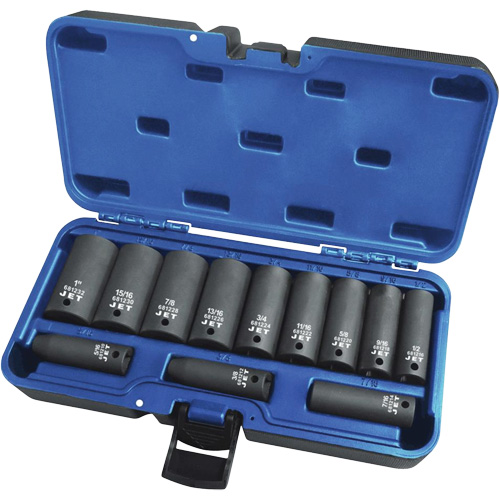 PS1238D Jeux - douilles, 12 Mcx, Chocs, Prise de 3/8", Profond PB Rental Co. Ltd.