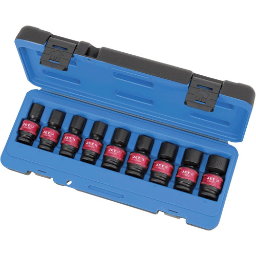 PSU912M Jeux de douilles universelles, 9 Mcx, Chocs, Prise de 1/2" PB Rental Co. Ltd.