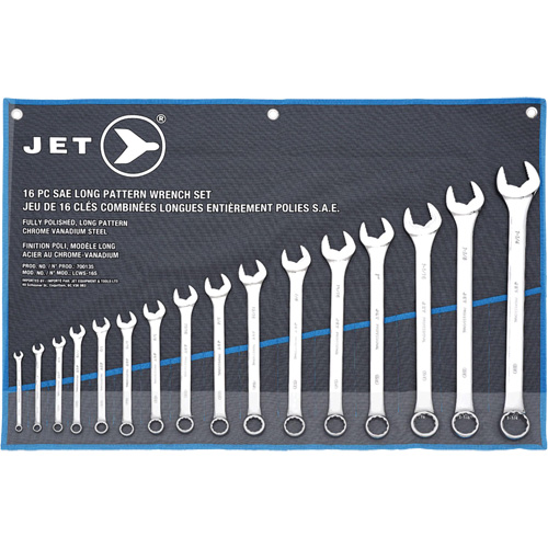 LCWS-16S Long Pattern Combination Wrench Sets, Combination, 16 Pieces, Imperial PB Rental Co. Ltd.